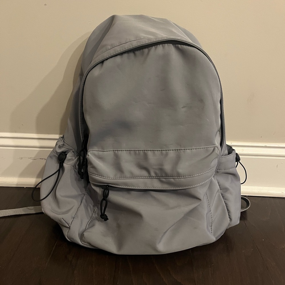 Grey Backpack for school